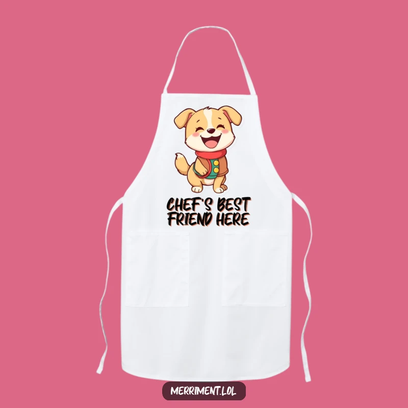 Funny Dog Apron: Happy Wagging Tail, Festive Vest, Cheerful Kitchen Gift