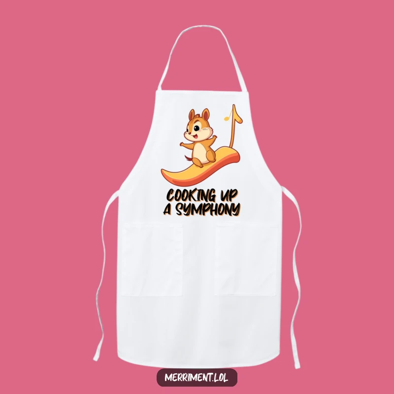 Funny Chipmunk Maestro Apron: Cook Up a Joyful Symphony