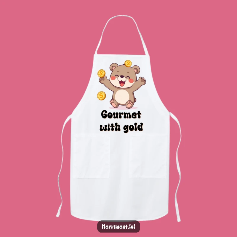 Funny Bear Cub Juggling Apron - Delighted Kitchen Treasure Wear