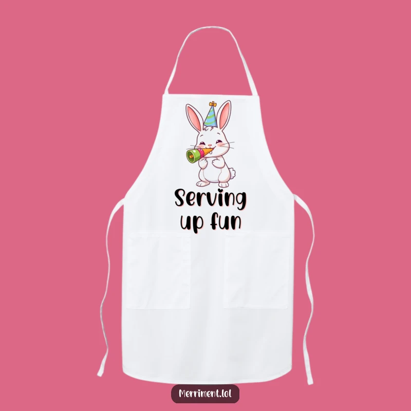 Funny Bunny Chef Apron - Cook Up Fun with Cheerful Noisemakers!