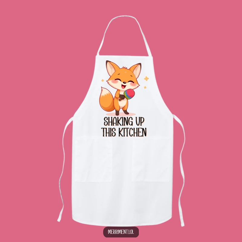 Funny Fox Dancing Apron - Hilarious Kitchen Gift for Giggling Chefs
