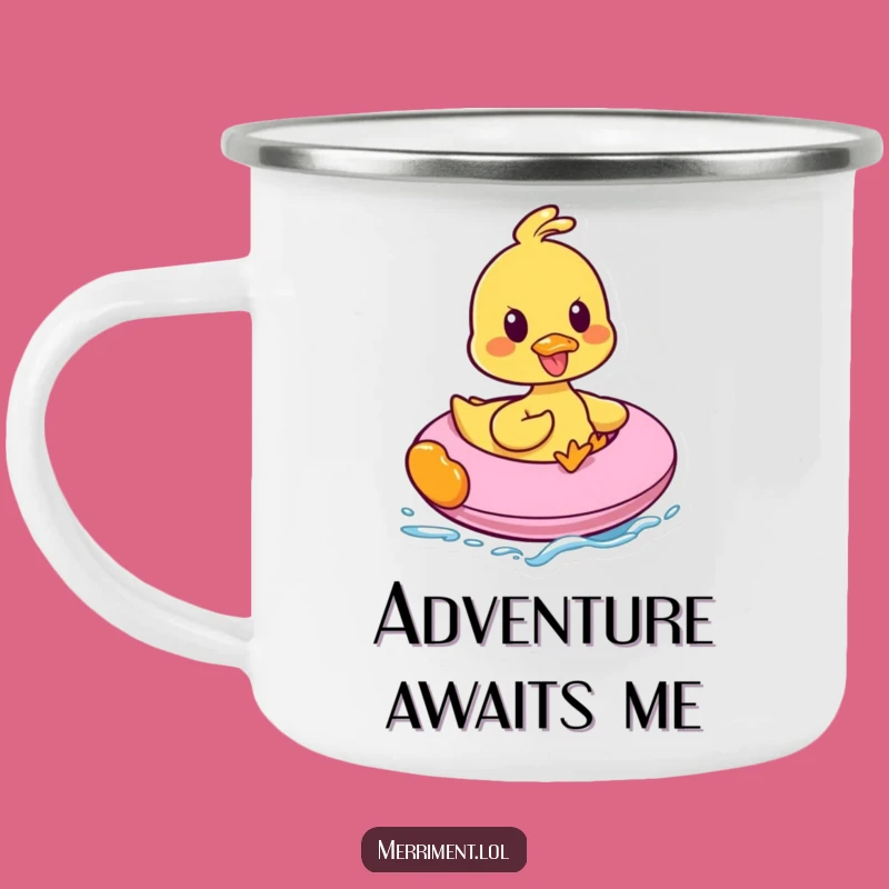 Funny Duck Inflatable Ride Camping Mug: Adventures Fueled by Laughter