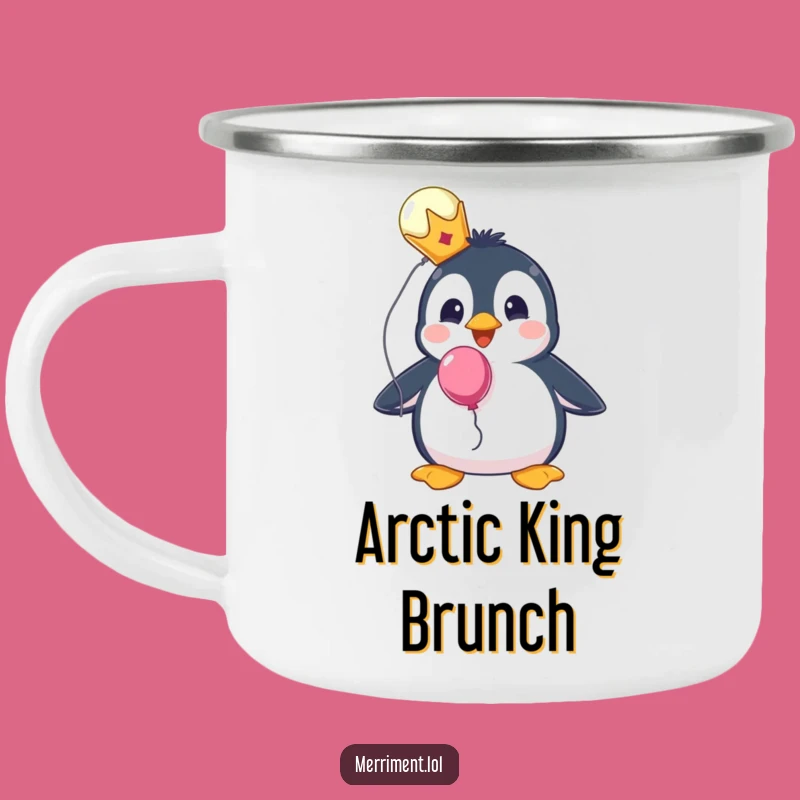 Funny Penguin Royal Mug - Sip & Rule Your Adventure!