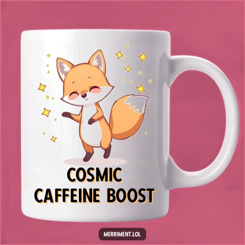 Funny Dancing Fox Mug: Starry Night Funnies Funny Gift