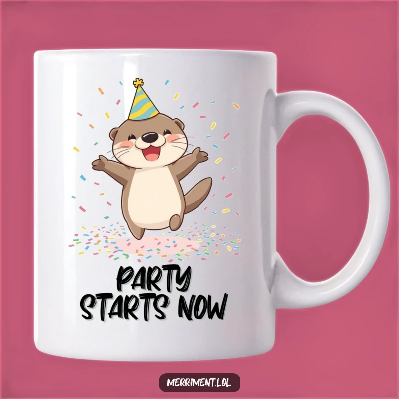 Funny Otter Party Mug: Hilarious Celebration Gift for Joyful Souls