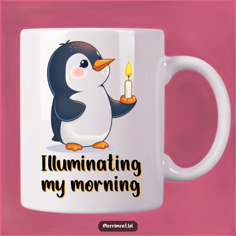 Funny Penguin Candle Mug: A Hilarious Gift for the Brave