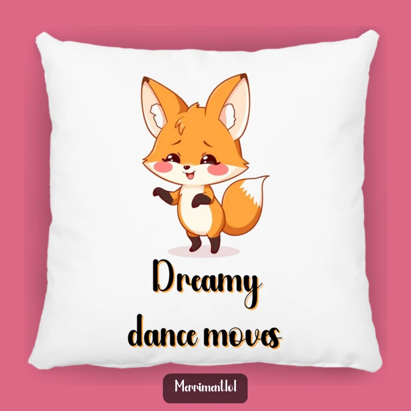 Funny Fox Dance Pillow: Cozy Comfort with a Groovy Twist