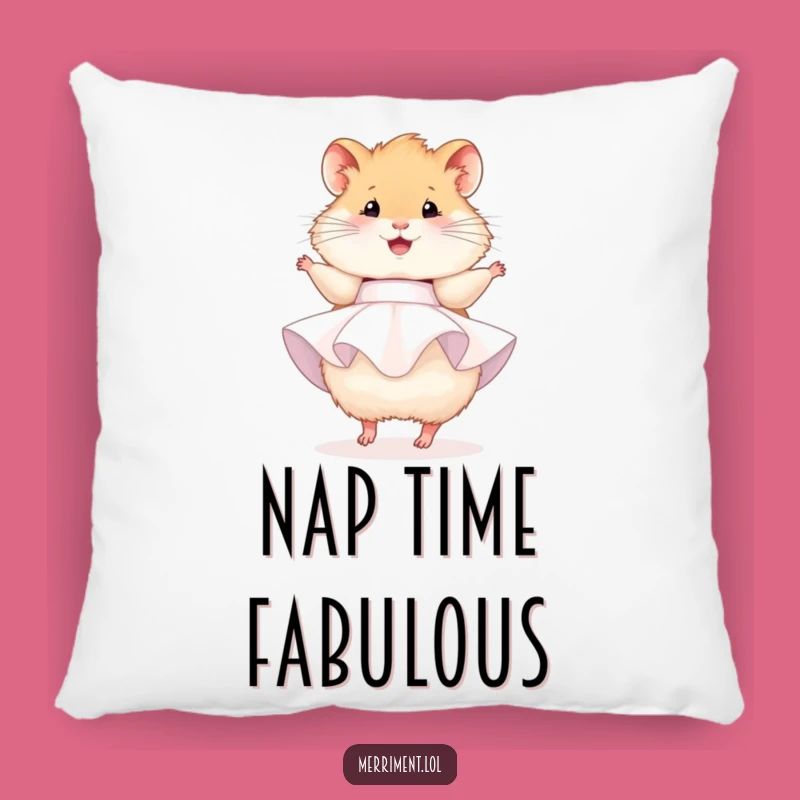 Funny Hamster Party Pillow: Soft Comfort, Cheerful Design, Perfect Funny Gift