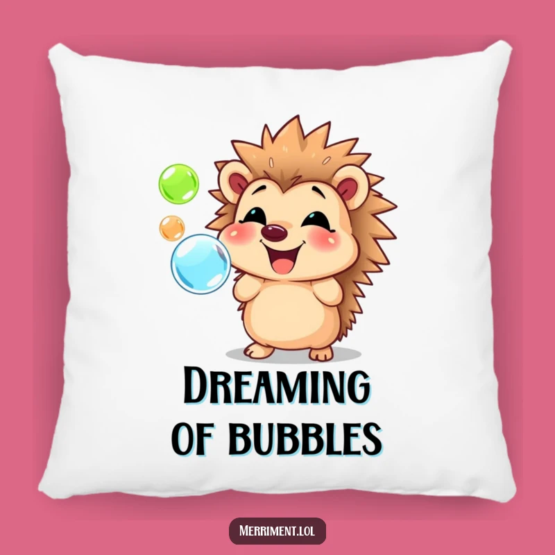 Funny Hedgehog Bubble Pillow: Cozy Comfort with a Cheerful Touch