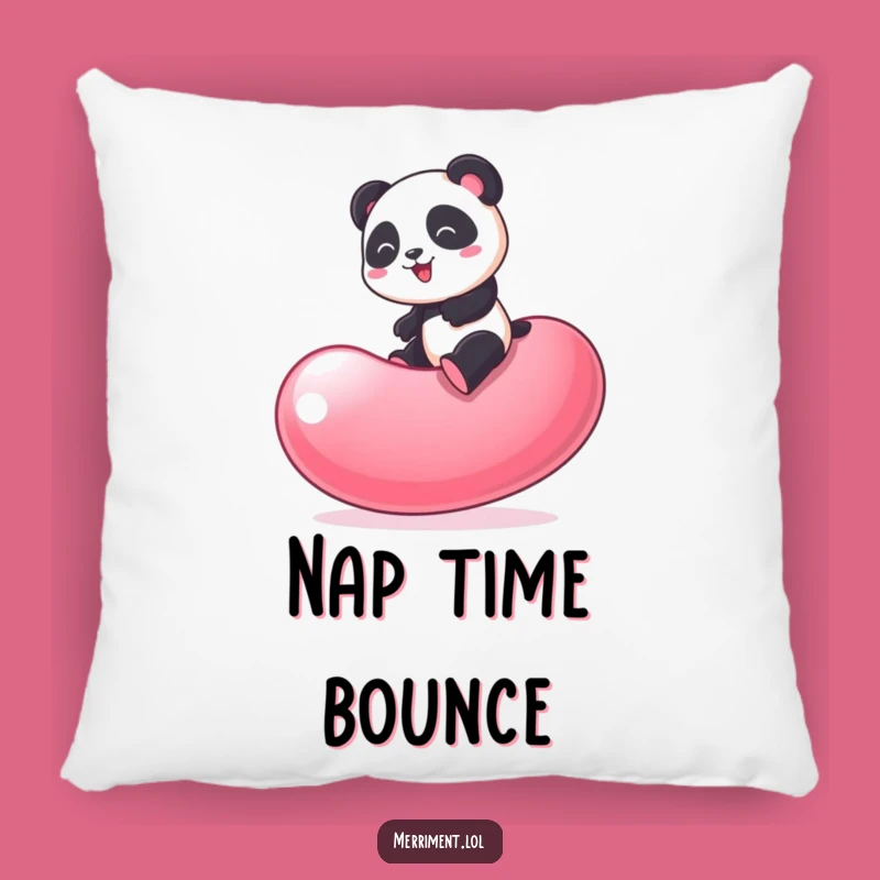 Funny Panda Jelly Bean Pillow: Cozy Comfort & Cute Fun!