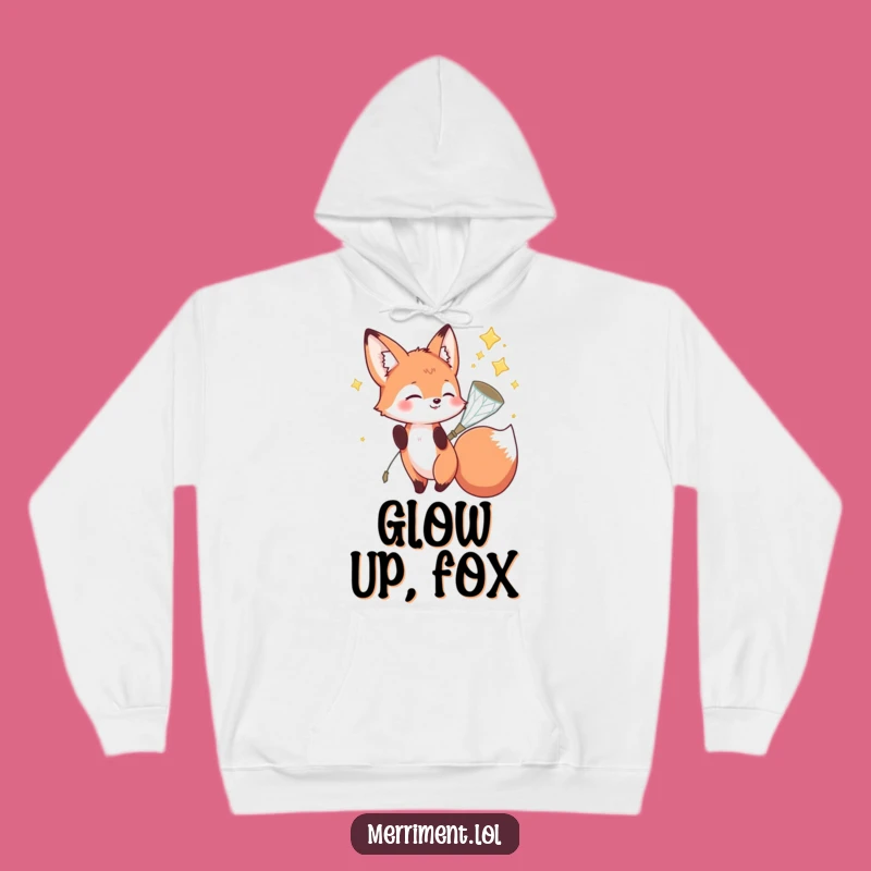 Funny Fox Hoodie: Sparkly Star Net Comfort - Cozy Magical Gift