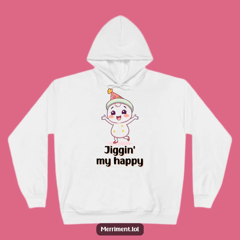 Funny Festive Hat Character Hoodie: Cozy Jig Design for a Perfect Funny Gift