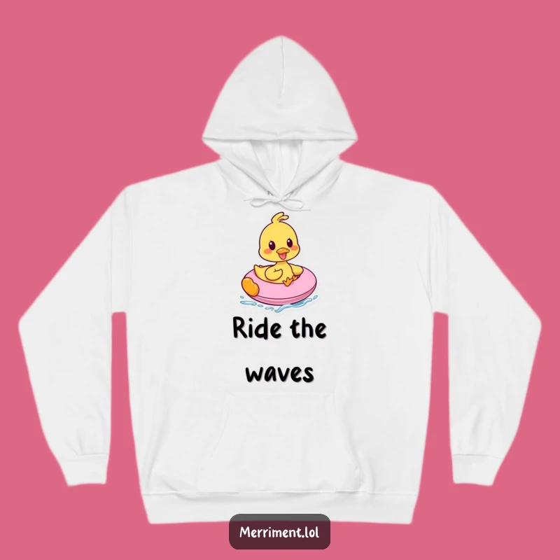 Funny Duck Inflatable Ride Hoodie: Cozy Humor for Ultimate Comfort