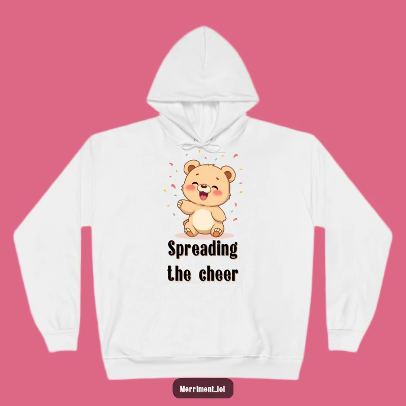 Funny Bear Cub Hoodie - Cozy Up with Giggles and Confetti Fun!