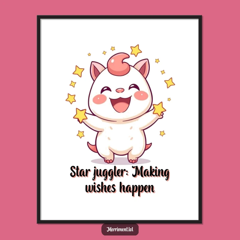 Free Printable Wall Art: Star Juggler Humorous Downloadable Decor!