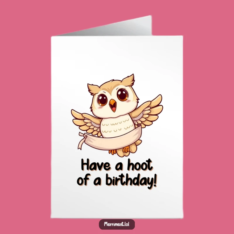 Free Printable Owl Birthday Card: Funny DIY Downloadable Message for Celebrations