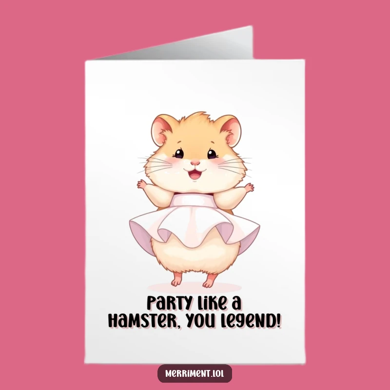 Free Printable Hamster Birthday Card: Adorable DIY Downloadable Fun for Parties