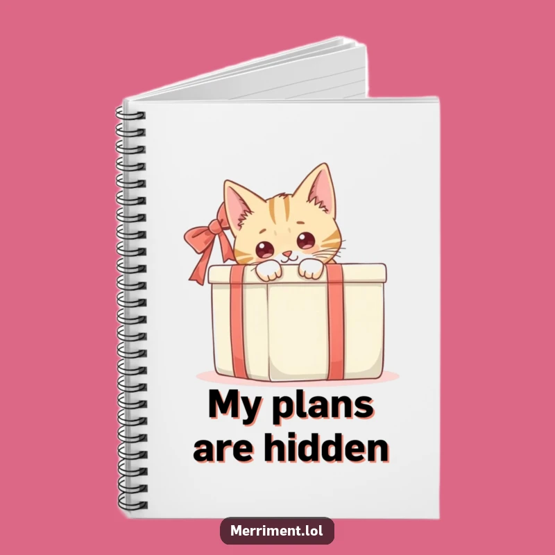 Funny Cat Gift Box Notebook: Jot Down Ideas with Hilarious Curiousity!