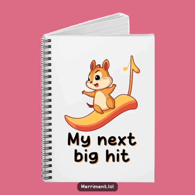 Funny Chipmunk Music Notebook: Compose Your Thoughts with Joy