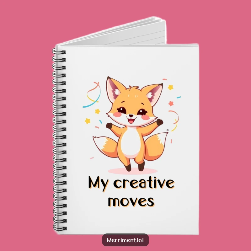 Funny Fox Cub Dance Notebook - Jot Down Moves with Streamers!