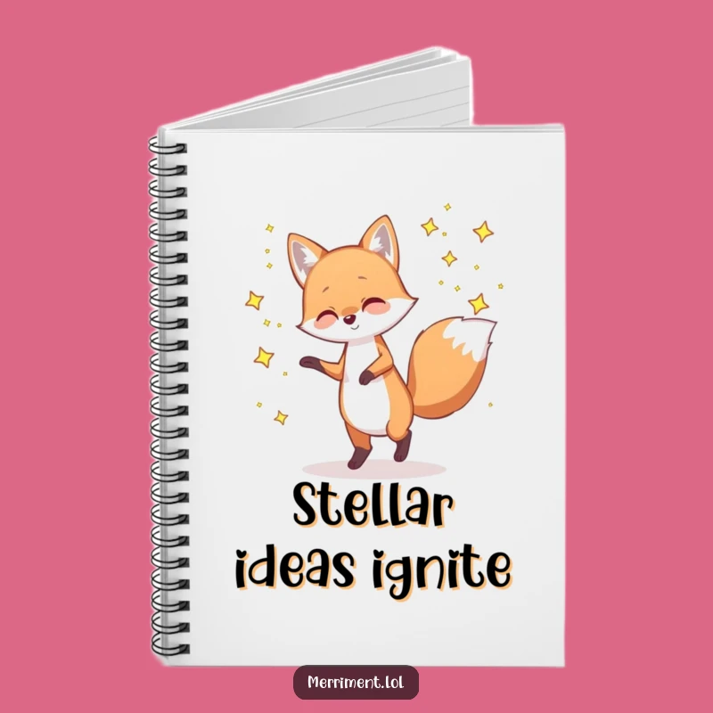 Funny Fox Star Notebook: Jot Down Celestial Ideas Funny Gift