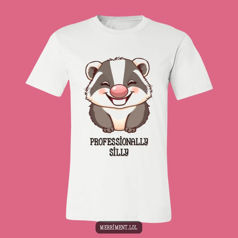 Funny Badger Clown T-Shirt: Wear Your Humor with This Hilarious Prankster Tee