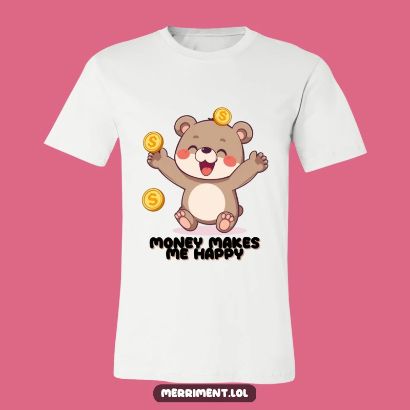 Funny Bear Cub Juggling T-Shirt - Delighted Treasure Tee