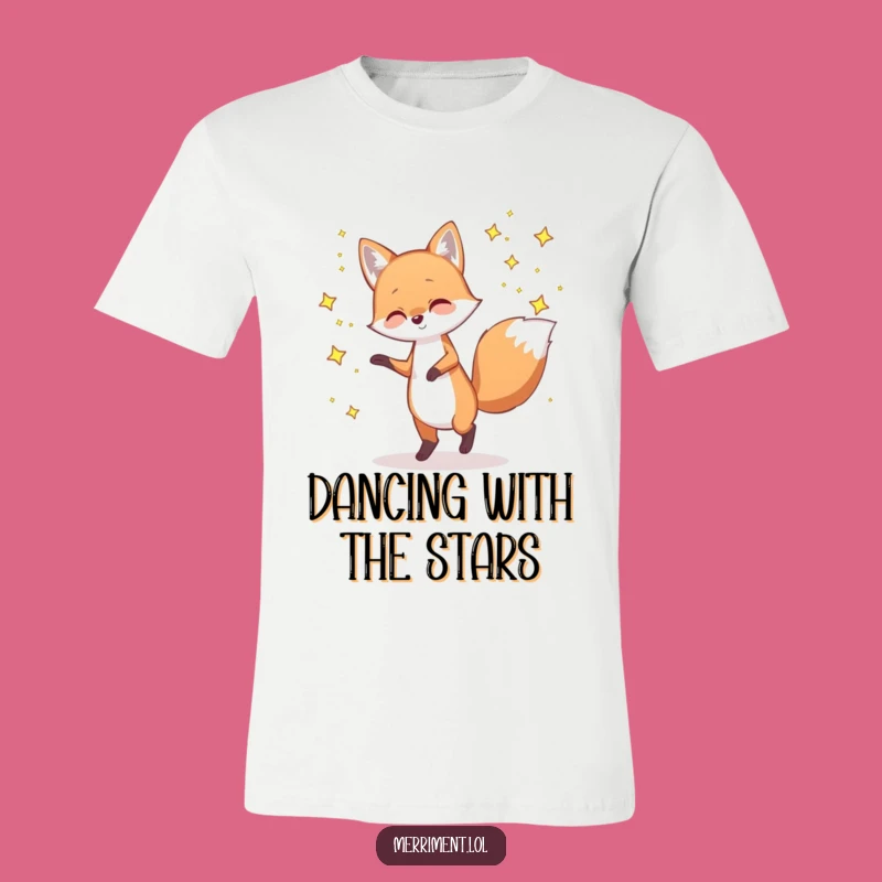 Funny Fox Star Dance T-Shirt: Cosmic Funnies Funny Gift