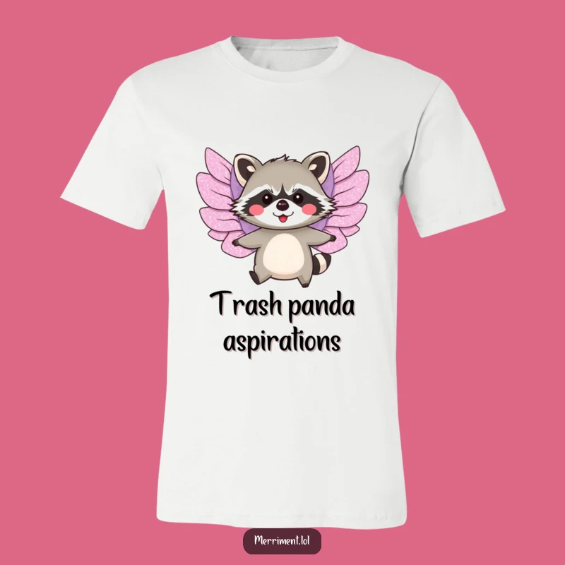 Funny Raccoon Wings T-Shirt: Soar to New Heights of Humor