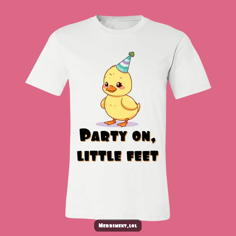 Funny Wobbly Duckling Party Shirt: Hilarious Cute Animal Tee for Festivities