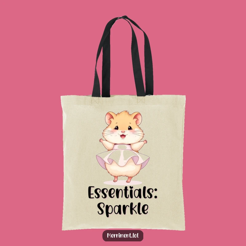 Funny Hamster Party Tote Bag: Cute Accessory, Eco-Friendly Funny Gift